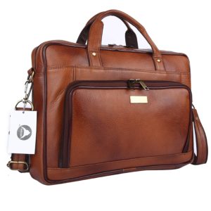 Affordable Leather Laptop Bag Tan Messenger Zekekart Pure Sling Crossbody bags for Office and formal use