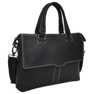Pure Leather Jeep Laptop Bag